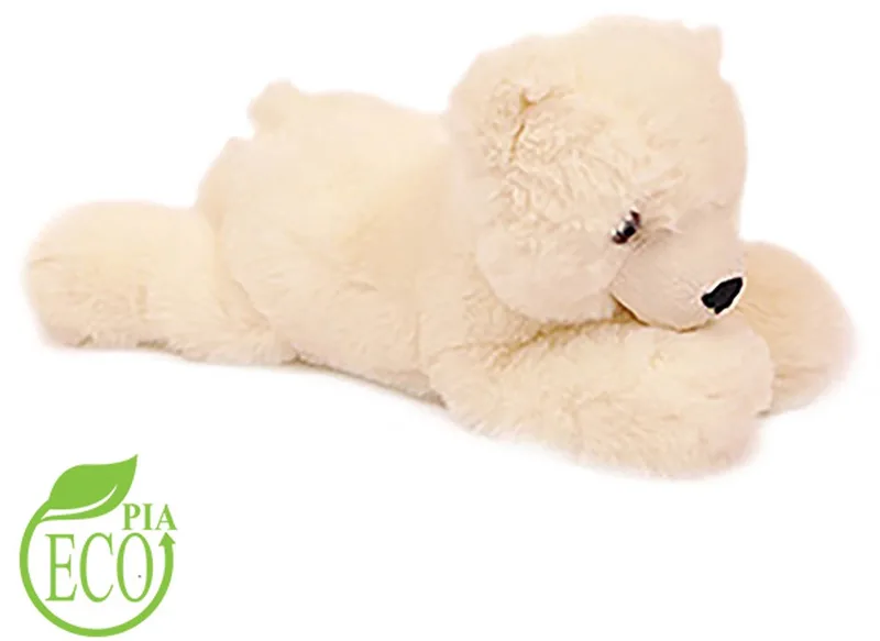 Pluche knuffeldier - ECO 23 cm by Pia Soft Toys in Ijsbeer liggend – product photo