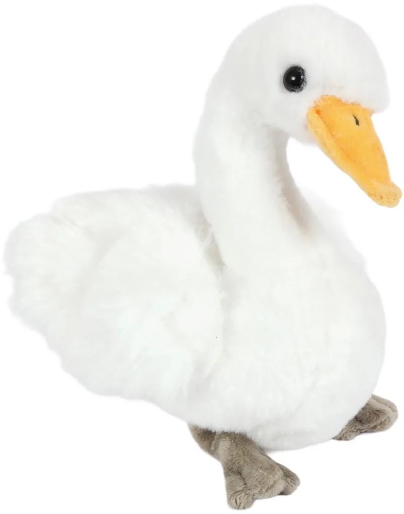 Pluche Knuffeldier - Eend - zittend - 27 cm by Pia Soft Toys in White – product photo