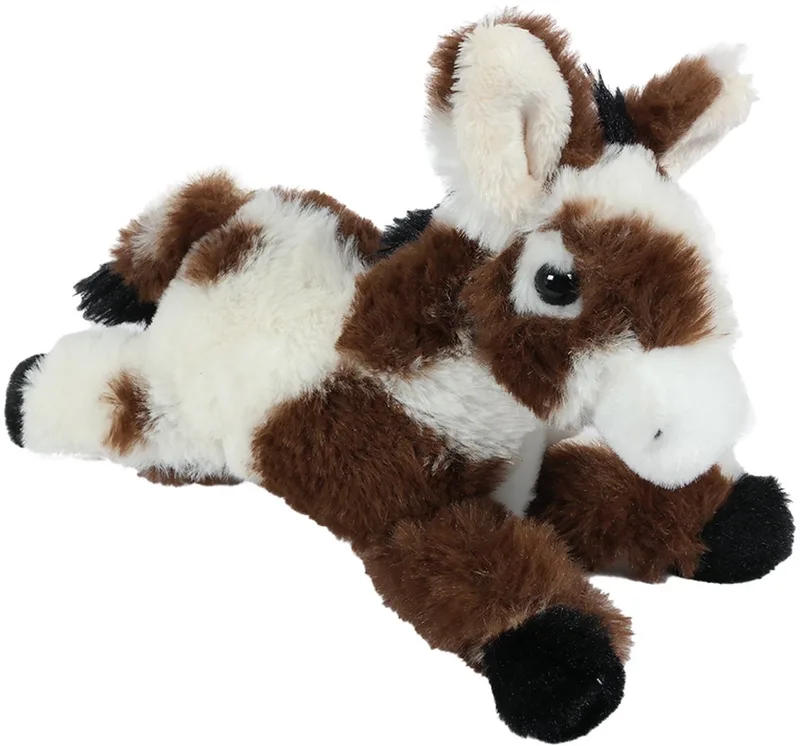 Pluche Knuffeldier - Ezel - liggend - 16 cm by Pia Soft Toys in White – product photo