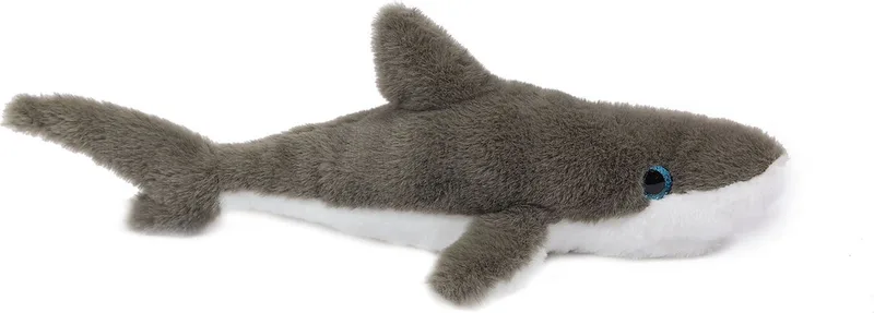 Pluche Knuffeldier - Haai - 36 cm van Pia Soft Toys in Donkergrijs – productfoto