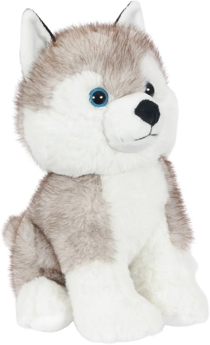 Pluche Knuffeldier - Husky - 25 cm van Pia Soft Toys in Bruin – productfoto