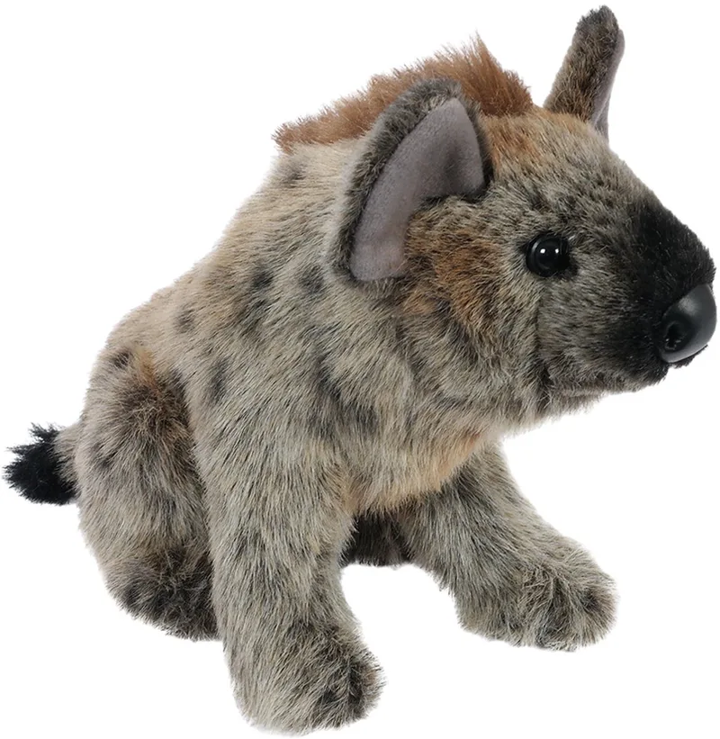 Pluche Knuffeldier - Hyena - zittend - 22 cm van Pia Soft Toys in Grijs – productfoto