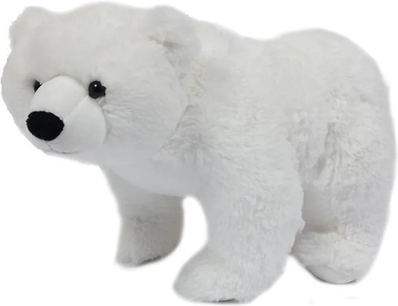 Pluche knuffeldier - IJsbeer staand 30 cm van Pia Soft Toys in Wit – productfoto
