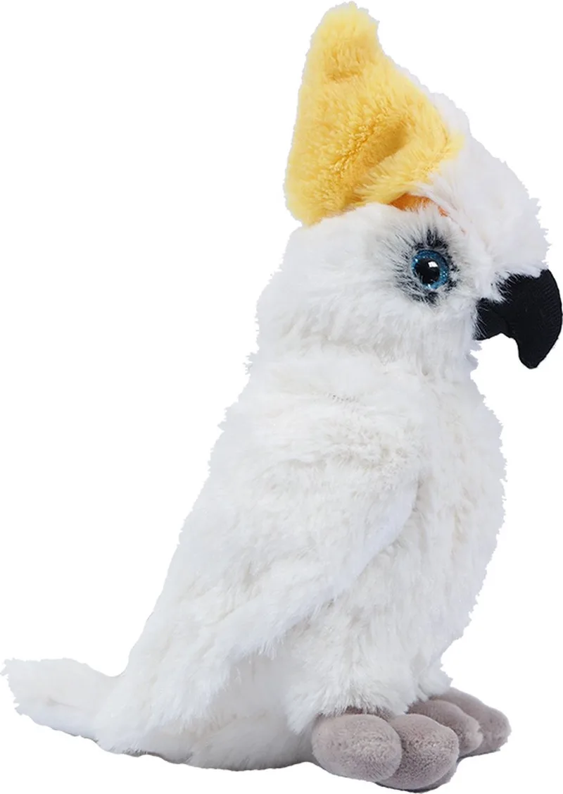 Pluche Knuffeldier Kaketoe - 22 cm van Pia Soft Toys in Wit – productfoto
