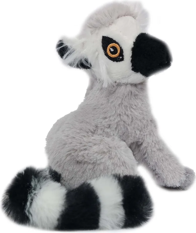 Pluche Knuffeldier Katta zittend - 13 cm van Pia Soft Toys in Grijs – productfoto