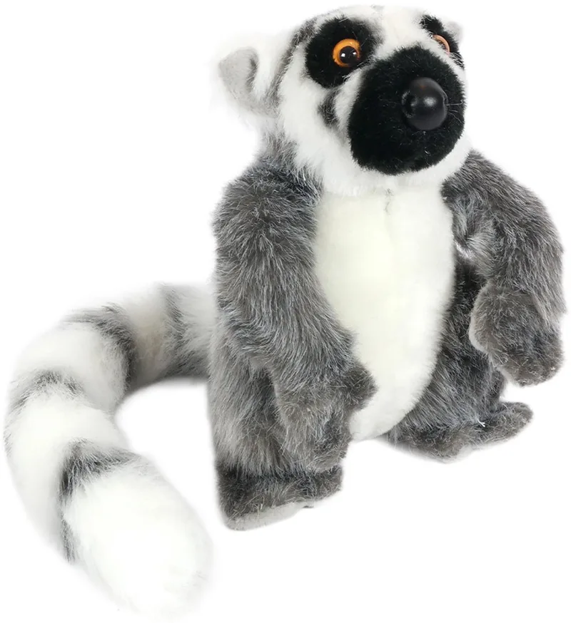 Pluche Knuffeldier Katta - zittend - 19 cm van Pia Soft Toys in Grijs – productfoto