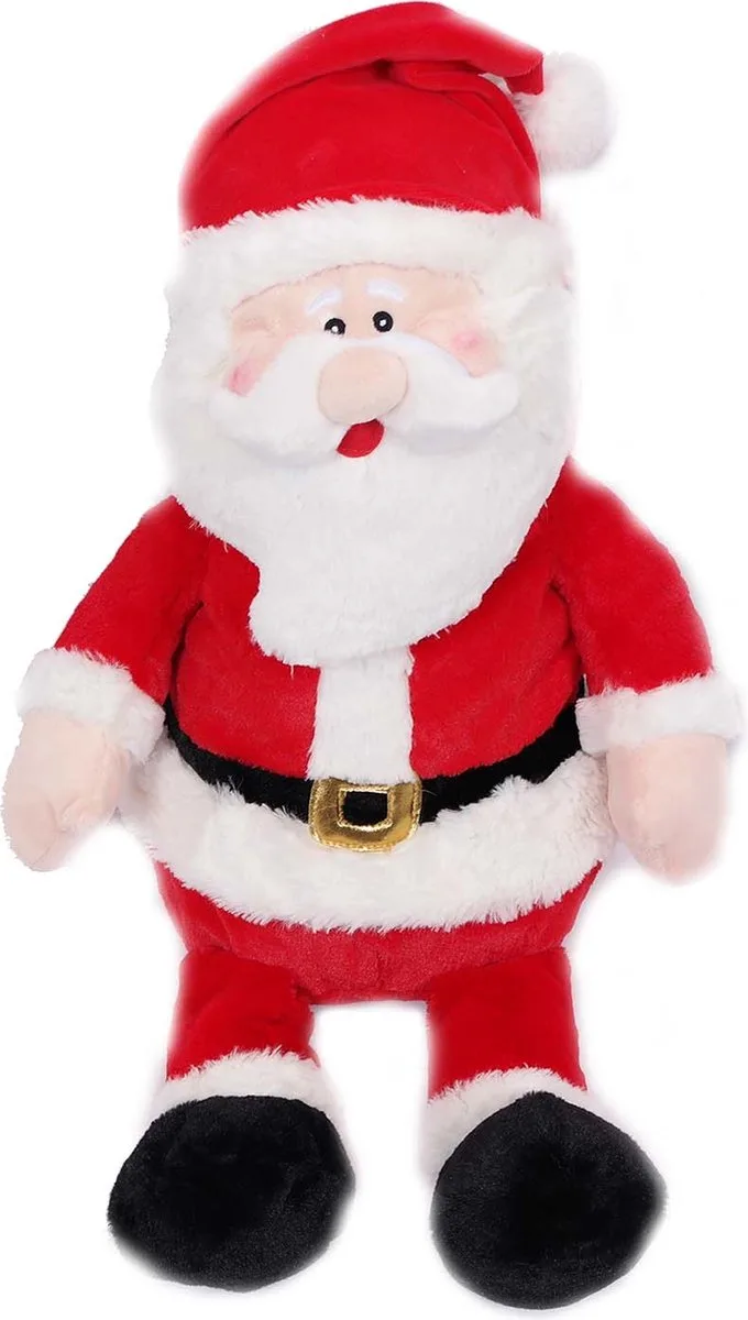 Pluche Knuffeldier Kerstknuffel - Kerstman 40 cm van Pia Soft Toys in Rood – productfoto