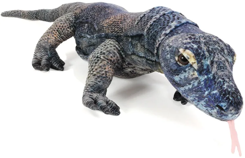 Pluche knuffeldier - Komodo - 85 cm från Pia Soft Toys i Blå – produktbild