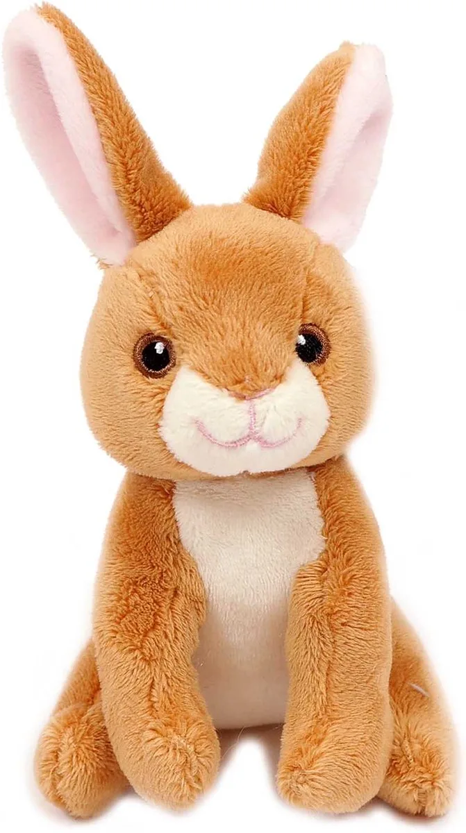 Pluche Knuffeldier Konijn - 13 cm de Pia Soft Toys en Marron – photo produit