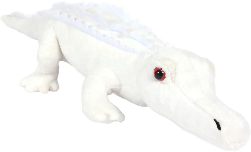 Pluche Knuffeldier - Krokodil - 50 cm by Pia Soft Toys in White – product photo