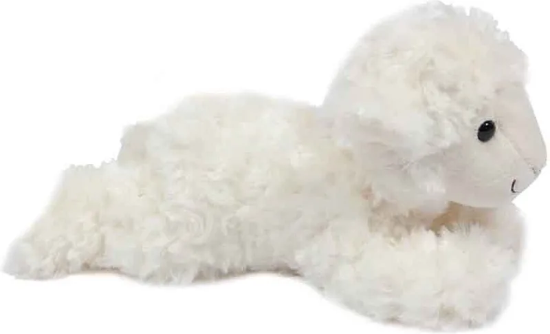 Pluche Knuffeldier- liggend - 23 cm van Pia Soft Toys in Schaap – productfoto