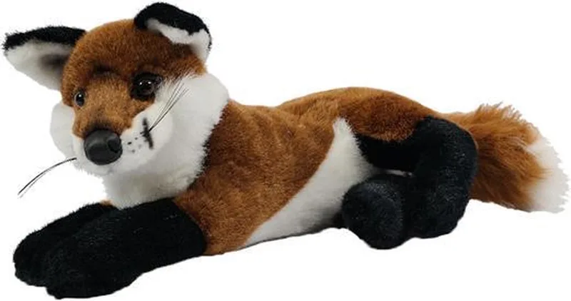 Pluche Knuffeldier - Liggende Vos - 32 cm de Pia Soft Toys en Marron – photo produit