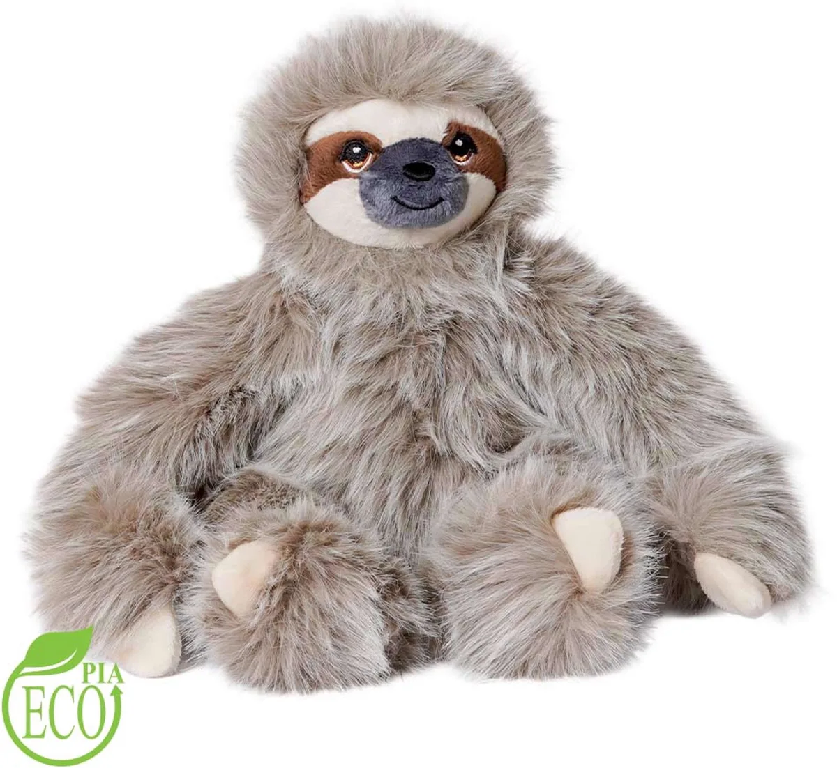 Pluche Knuffeldier - Luiaard ECO 17 cm by Pia Soft Toys in Grey – product photo
