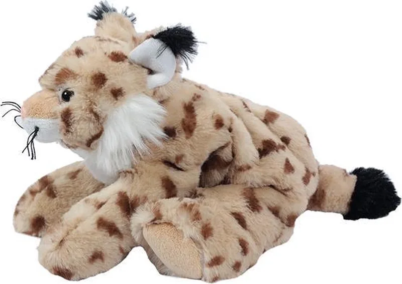 Pluche knuffeldier - Lynx liggend 34 cm fra Pia Soft Toys i Beige – produktbillede