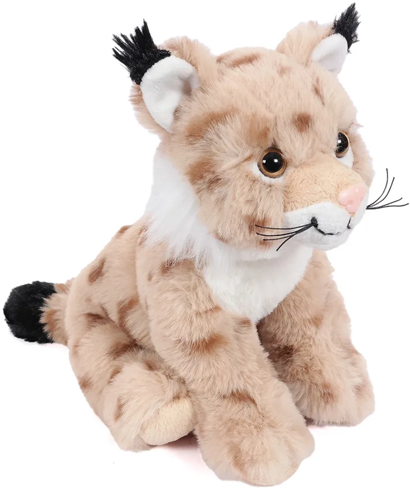 Pluche Knuffeldier Lynx - zittend - 20 cm von Pia Soft Toys in Braun – Produktfoto