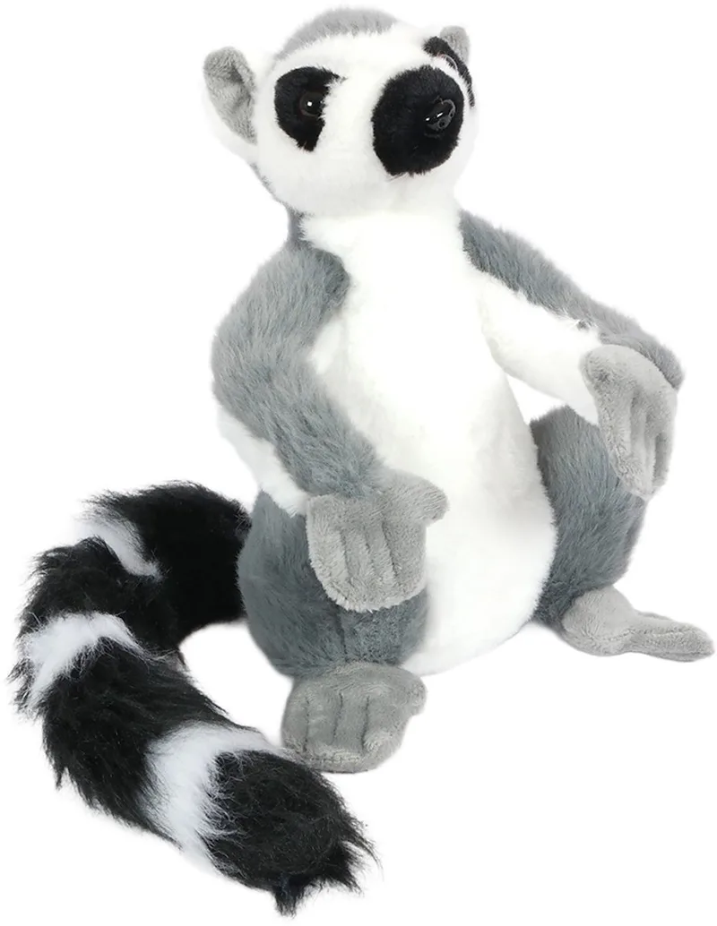 pluche knuffeldier Maki - 20 cm van Pia Soft Toys in Grijs – productfoto