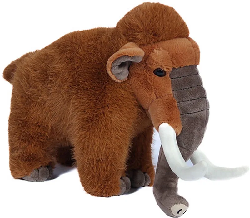 Pluche Knuffeldier Mammoet - staand - 25 cm van Pia Soft Toys in Bruin – productfoto