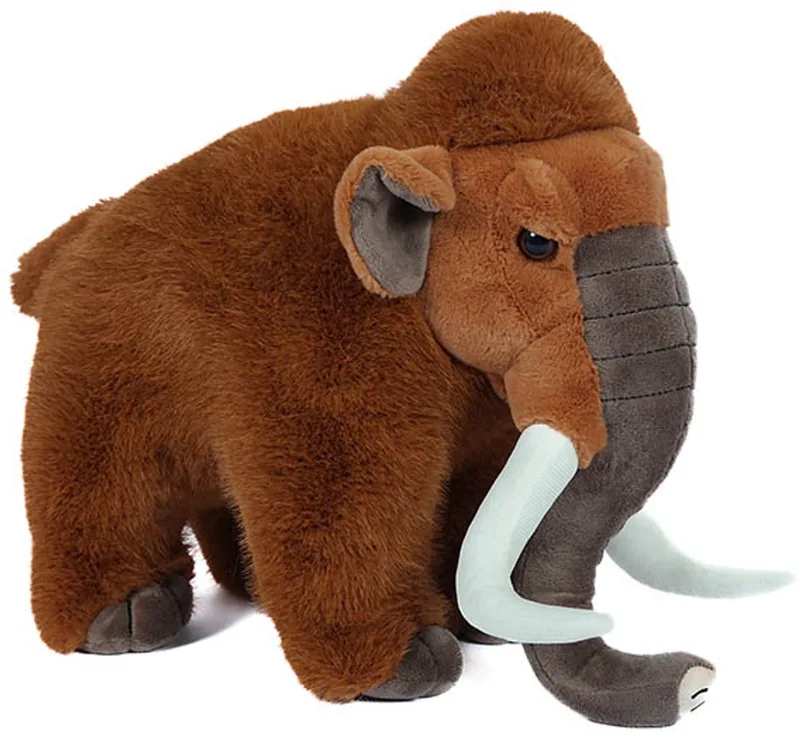 Pluche Knuffeldier Mammoet - staand - 35 cm van Pia Soft Toys in Bruin – productfoto