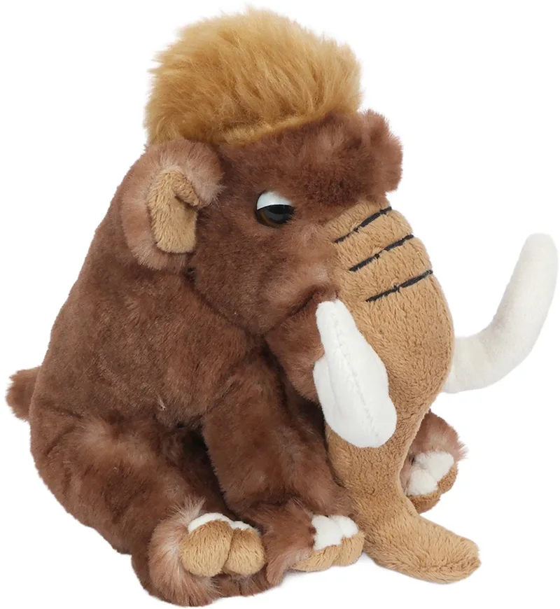 Pluche Knuffeldier Mammoet - zittend - 19 cm van Pia Soft Toys in Bruin – productfoto