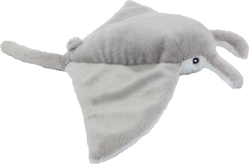 Pluche Knuffeldier Manta rog - 25 cm van Pia Soft Toys in Grijs – productfoto