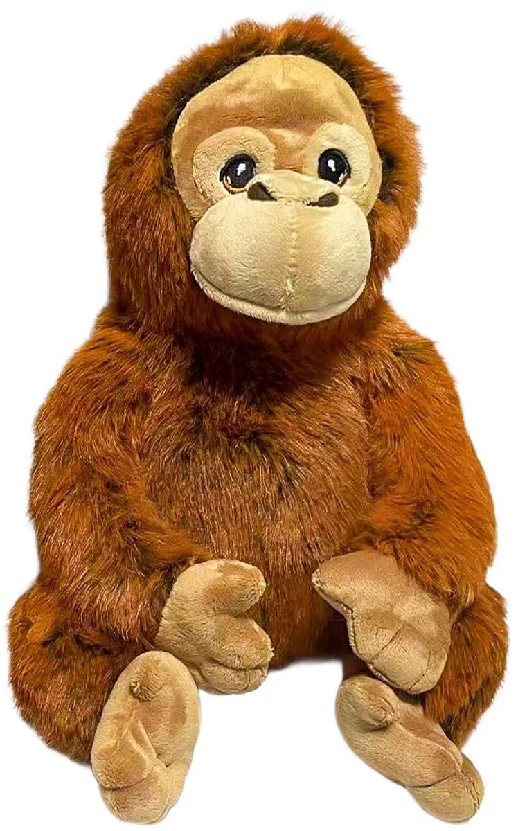 Pluche Knuffeldier - Orang-oetan zittend 27 cm by Pia Soft Toys in Orange – product photo