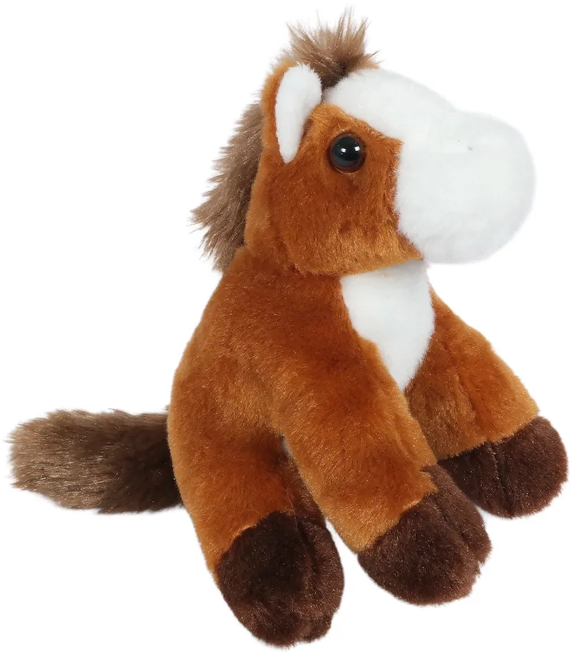 Pluche Knuffeldier - Paard - 12 cm by Pia Soft Toys in Brown – product photo