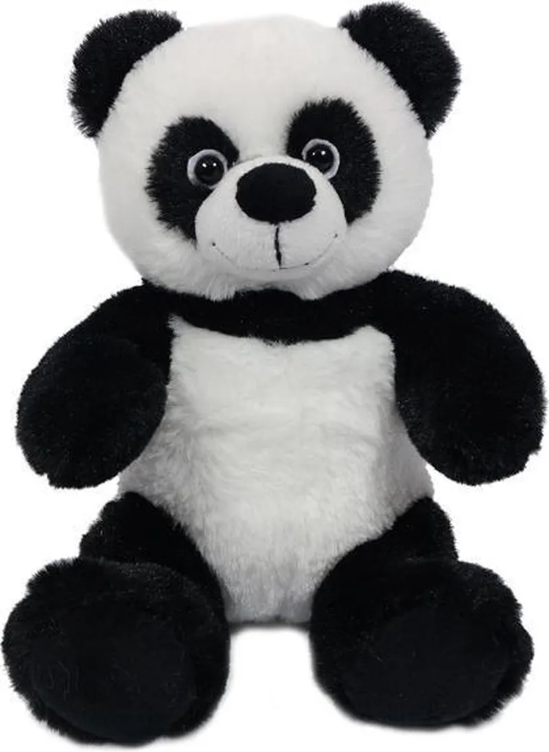Pluche knuffeldier - Panda 21 cm rond oog van Pia Soft Toys in Wit – productfoto