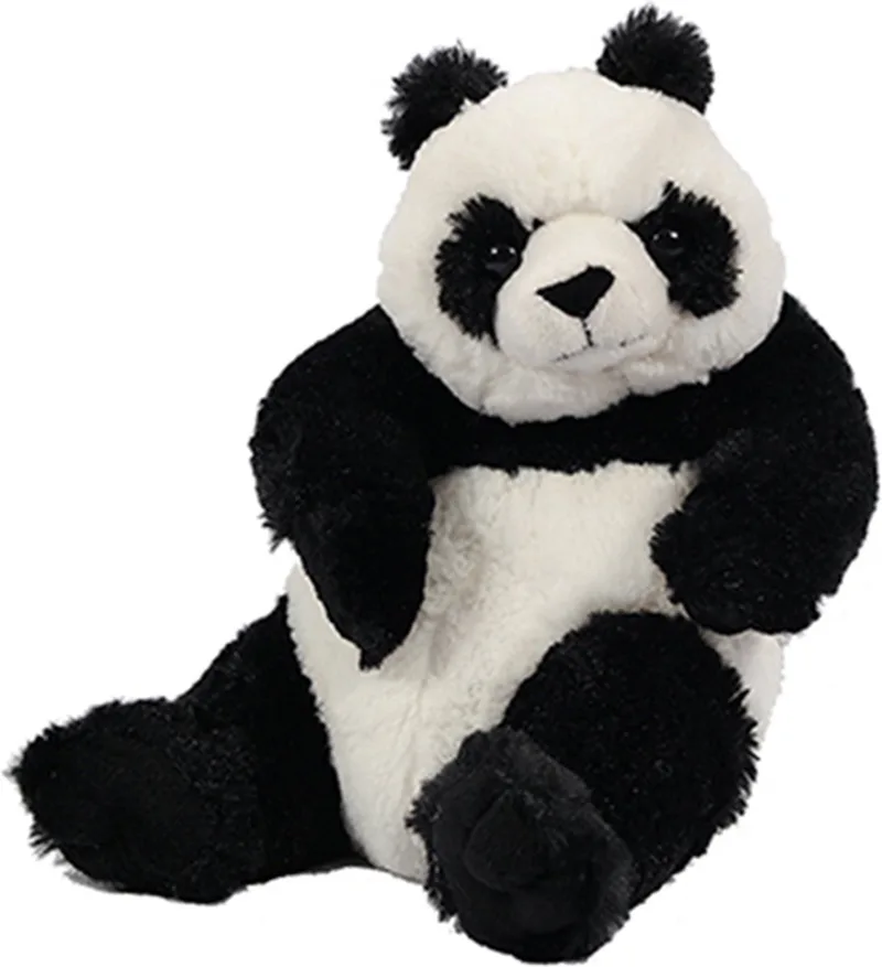 Pluche Knuffeldier Panda zittend - 22 cm van Pia Soft Toys in Wit – productfoto