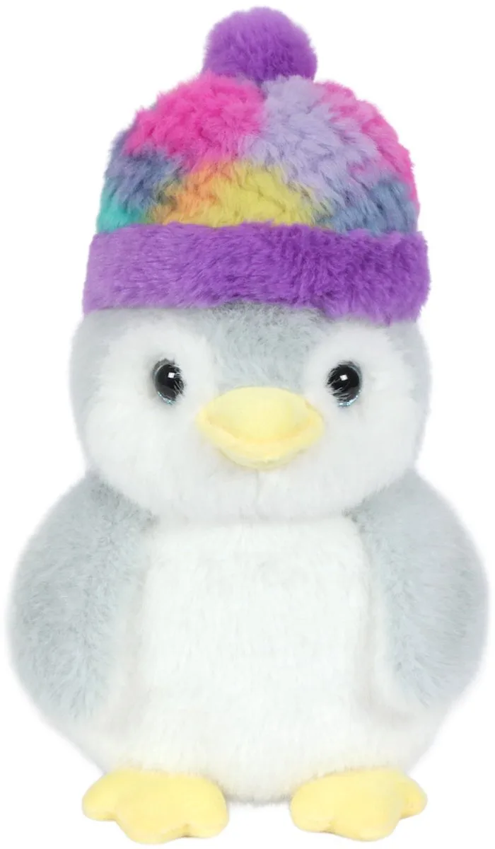 Pluche Knuffeldier - Pinguïn met muts 24 cm van Pia Soft Toys in Grijs – productfoto