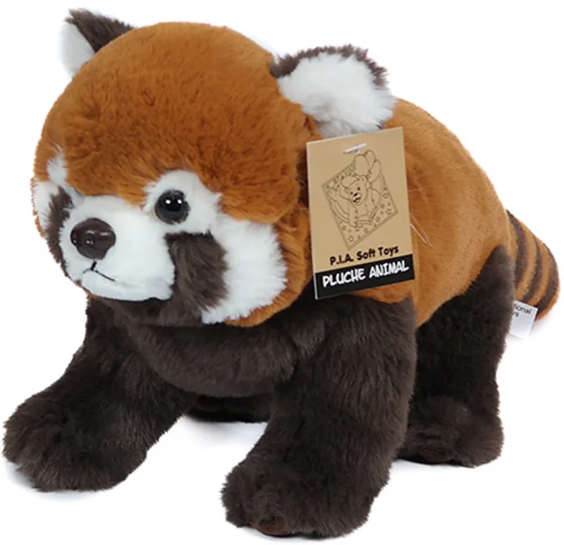 Pluche Knuffeldier Rode panda - staand - 30 cm fra Pia Soft Toys i Brun – produktbillede