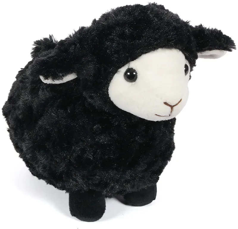 pluche knuffeldier Schaap - 21 cm van Pia Soft Toys in Zwart – productfoto
