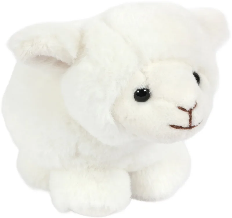 Pluche Knuffeldier - Schaap in balvorm - 15 cm by Pia Soft Toys in White – product photo