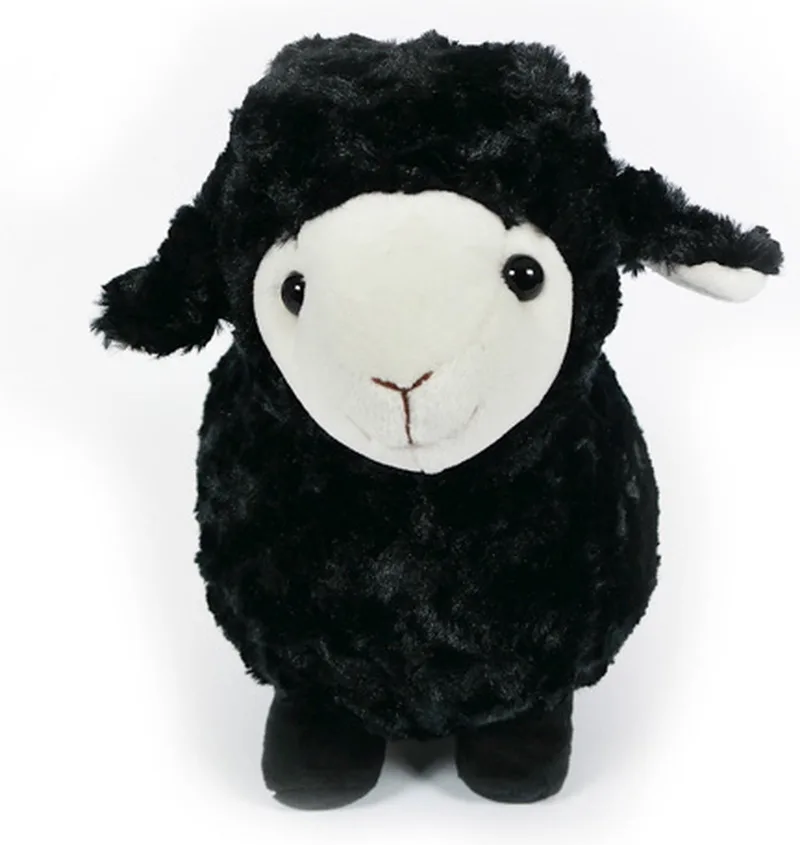 Pluche Knuffeldier Schaap staand - 35 cm by Pia Soft Toys in Black – product photo