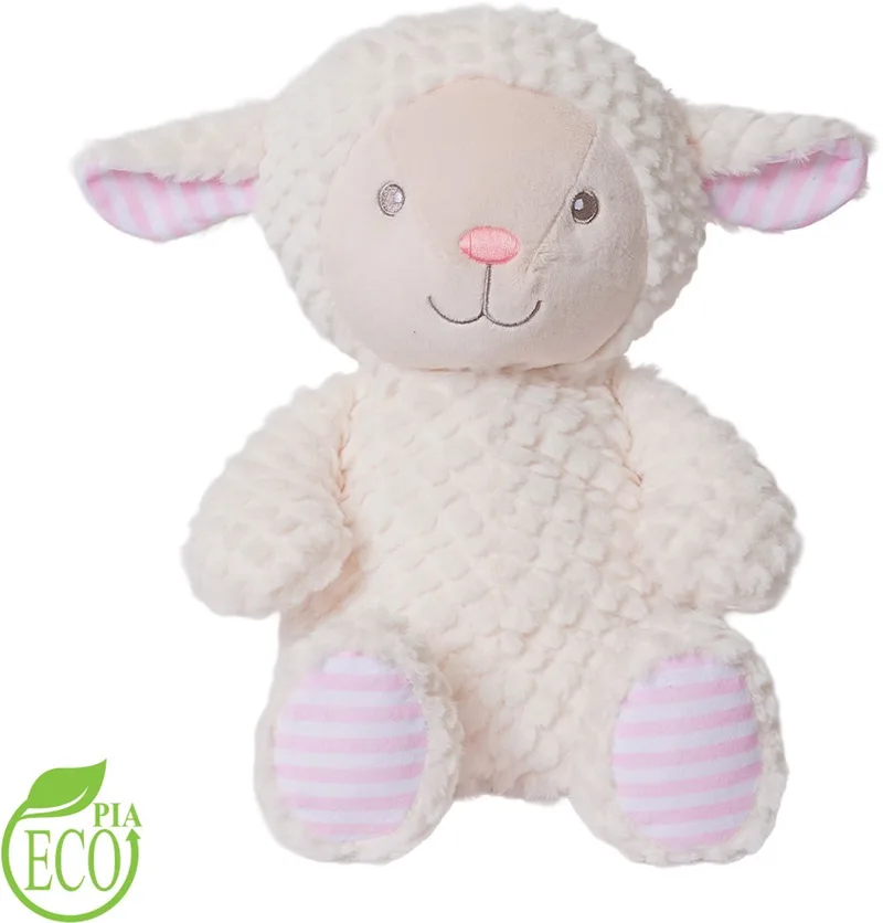 Pluche Knuffeldier - Schaap zittend ECO 25 cm by Pia Soft Toys in White – product photo