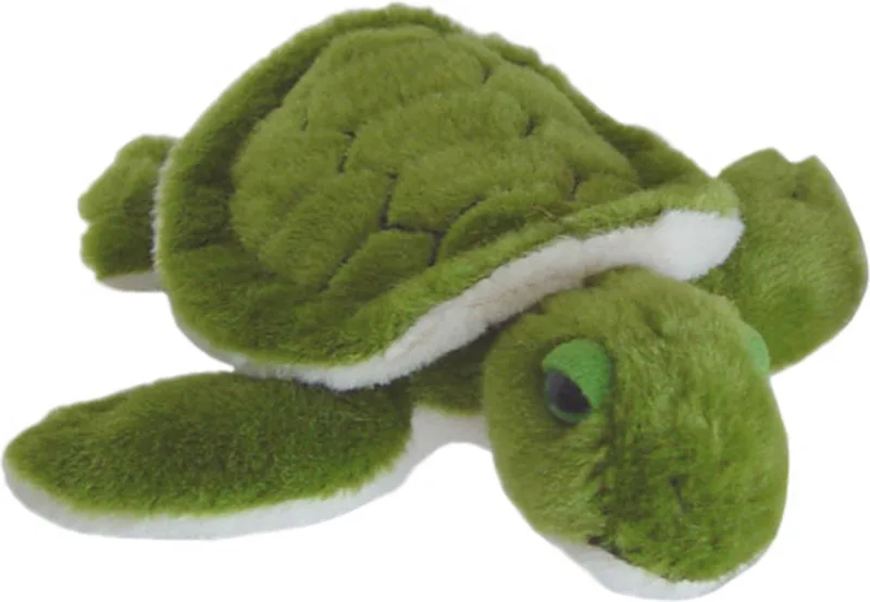 Pluche Knuffeldier Schildpad - 13 cm van Pia Soft Toys in Groen – productfoto