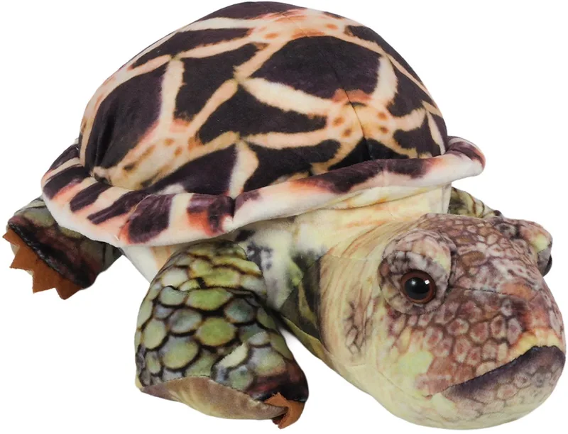 Pluche Knuffeldier Schildpad - 35 cm van Pia Soft Toys in Oranje – productfoto
