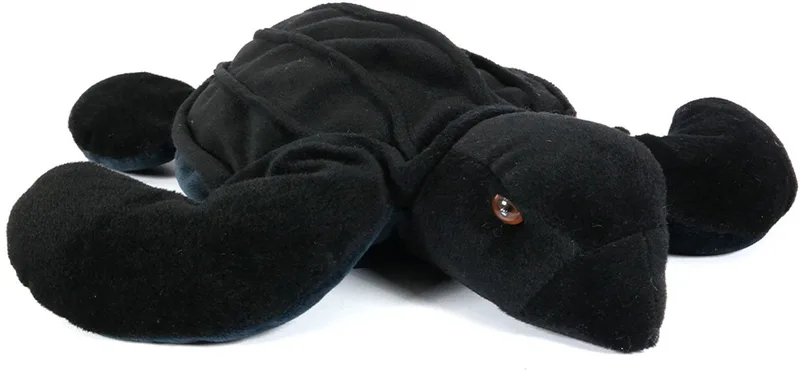 Pluche Knuffeldier - Schildpad - 38 cm van Pia Soft Toys in Zwart – productfoto