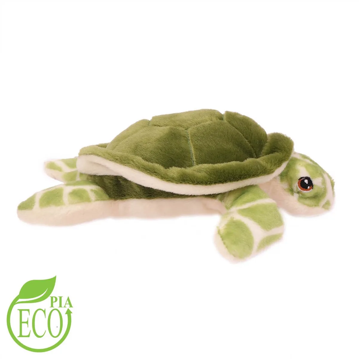 Pluche knuffeldier - Schildpad ECO 25 cm van Pia Soft Toys in Groen – productfoto