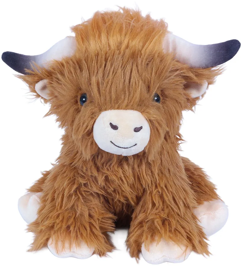Pluche Knuffeldier - Schotse hooglander zittend 25 cm från Pia Soft Toys i Brun – produktbild