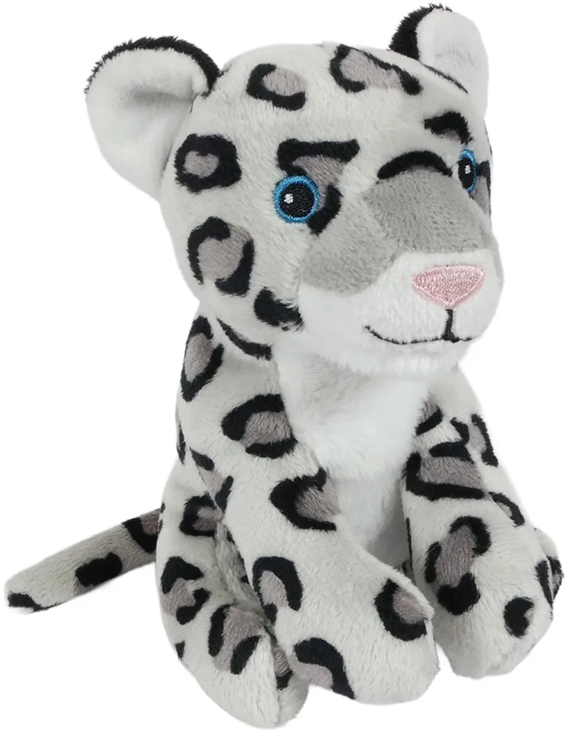 Pluche Knuffeldier Sneeuwluipaard / Sneeuwpanter - 13 cm van Pia Soft Toys in Crème – productfoto