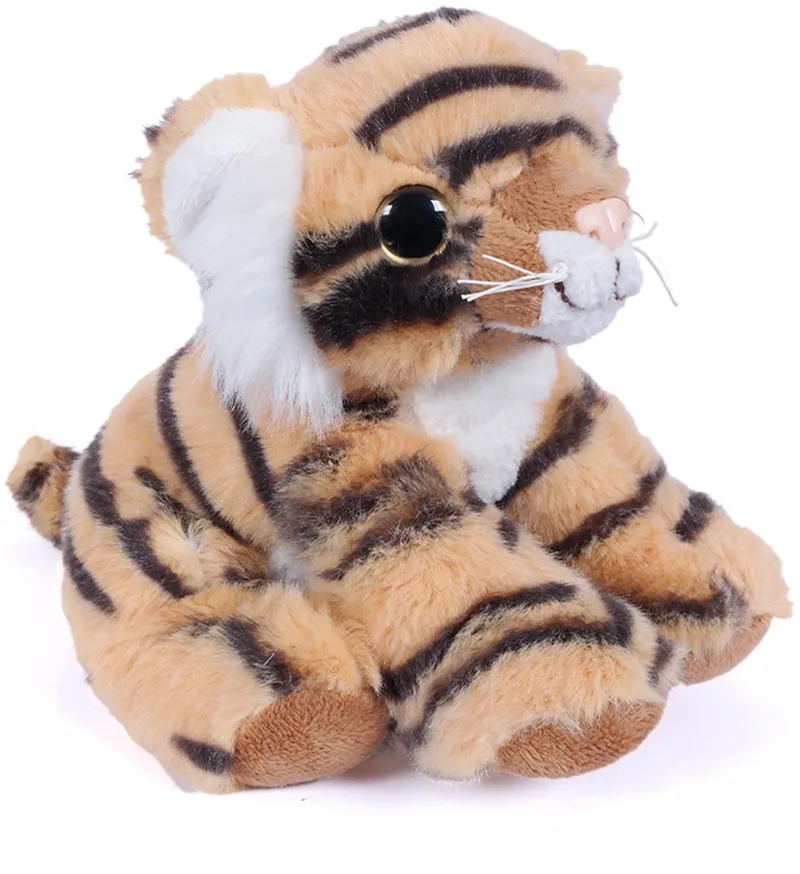 Pluche Knuffeldier - Tijger - bruin - 16 cm by Pia Soft Toys in Orange – product photo