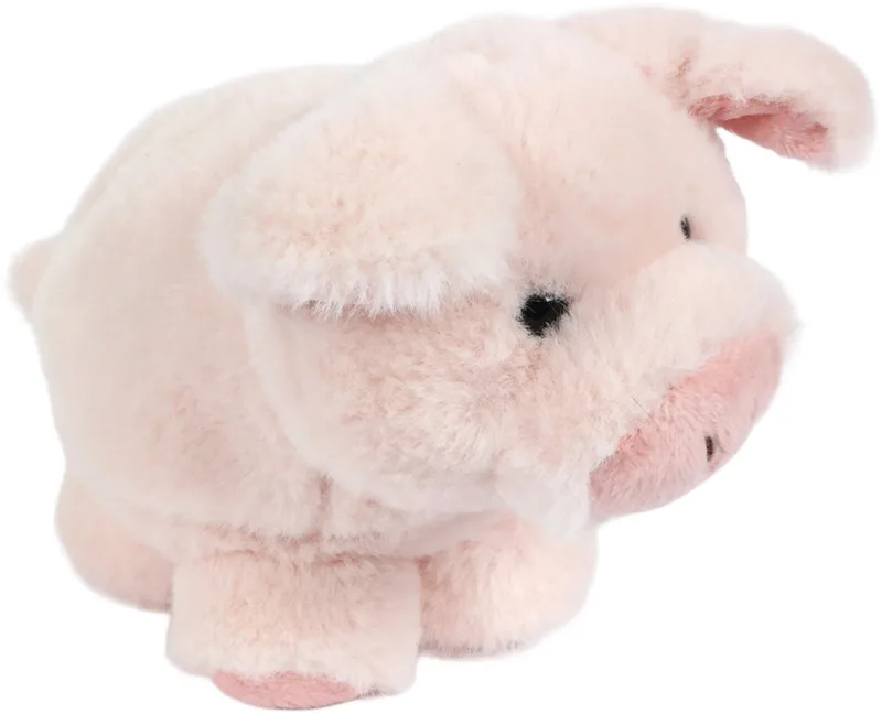 Pluche Knuffeldier - Varken - in balvorm - 15 cm von Pia Soft Toys in Rosa – Produktfoto