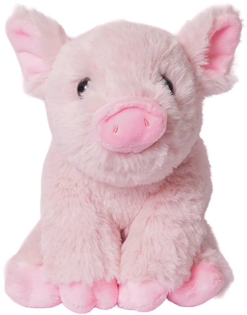 Pluche Knuffeldier - Varken zittend 16 cm de Pia Soft Toys en Rose – photo produit