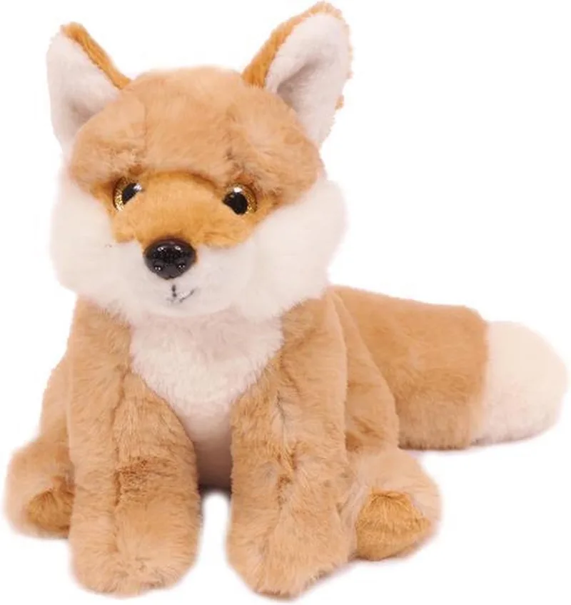 Pluche Knuffeldier - Vos zittend - 18 cm fra Pia Soft Toys i Oranjebruin – produktbillede