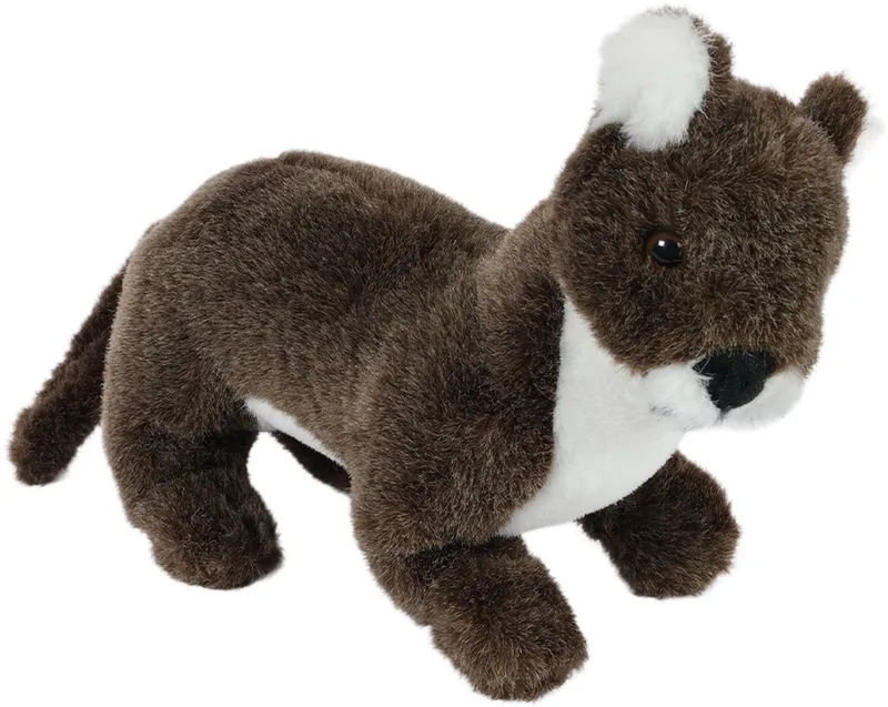 Pluche Knuffeldier - Wezel - donker - staand - 28 cm de Pia Soft Toys en Marron – photo produit