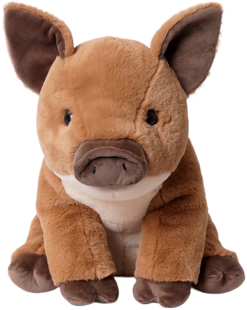 Pluche Knuffeldier - Zwijn 30 cm by Pia Soft Toys in Brown – product photo