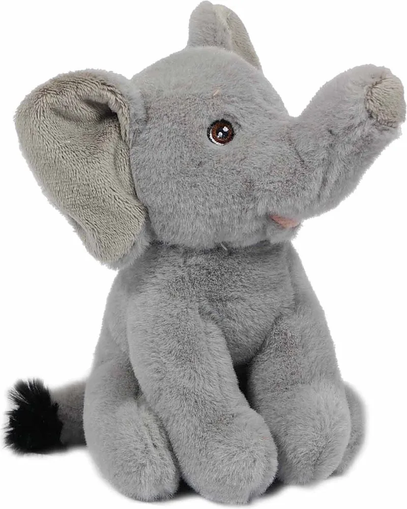 Pluche Kuffeldier Olifant - 14 cm van Pia Soft Toys in Grijs – productfoto