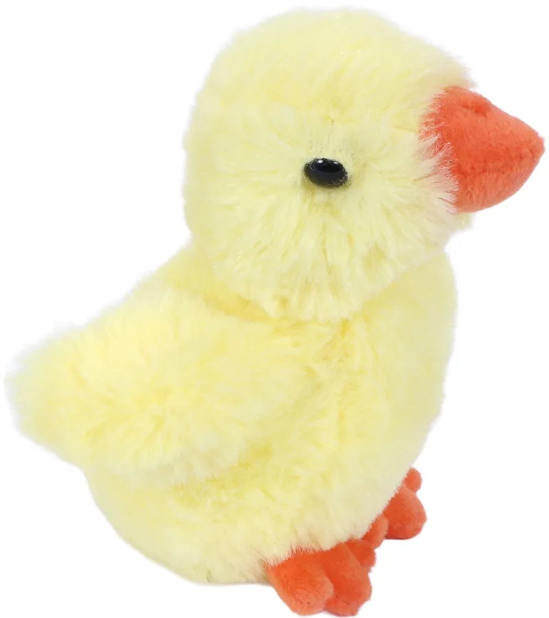 Pluche kuiken of kleine kippen knuffeldier - 12 cm - Pasen thema - Kuikens / kippen knuffels van Pia Soft Toys in Geel – productfoto