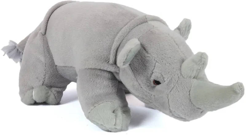 Pluche Neushoorn Knuffel - 23 cm van Pia Soft Toys in Grijs – productfoto