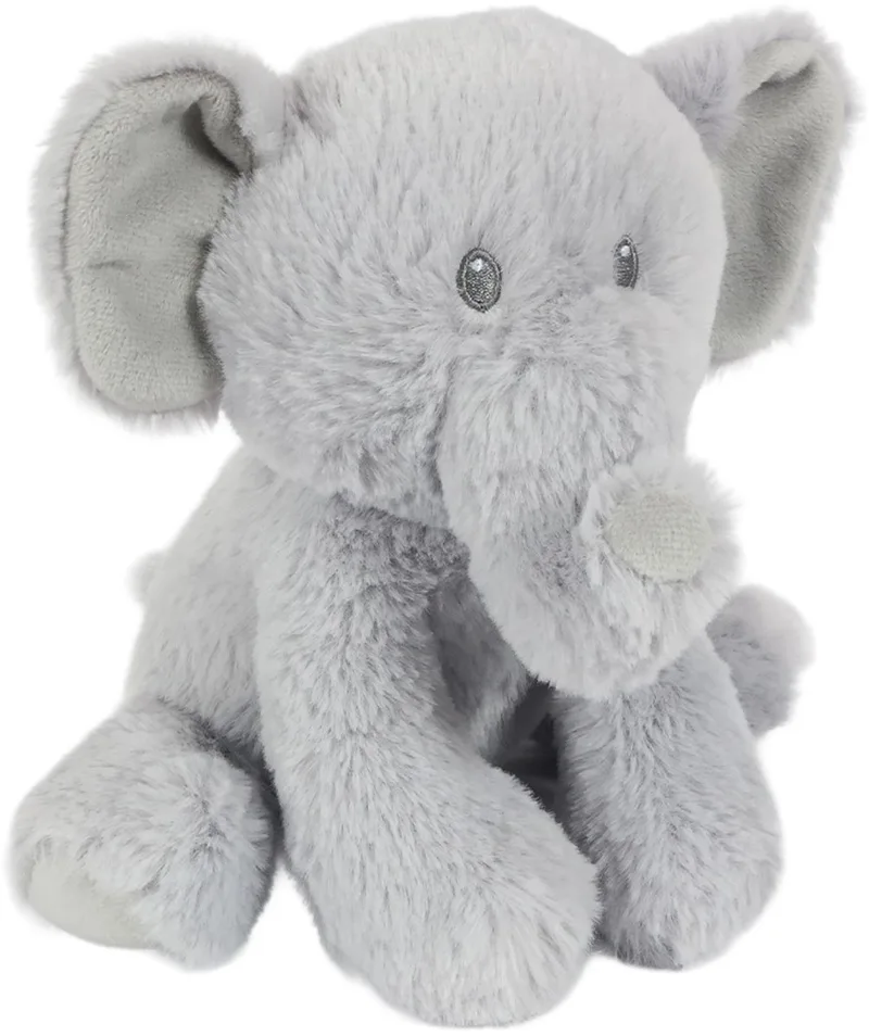 Pluche Olifant Knuffel - Zittend - 19cm by Pia Soft Toys in Grey – product photo